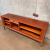Restored Vintage Danish Teak Tambour Door Sideboard - HOLD