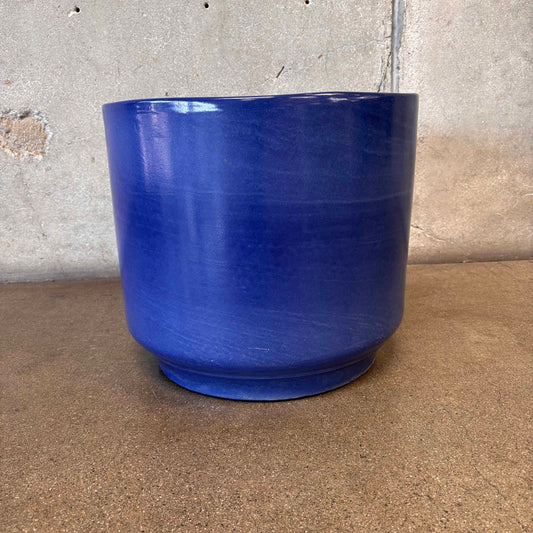 Mid Century Large Blue Glazed Pot