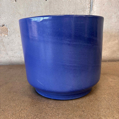 Mid Century Large Blue Glazed Pot