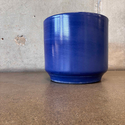 Mid Century Large Blue Glazed Pot