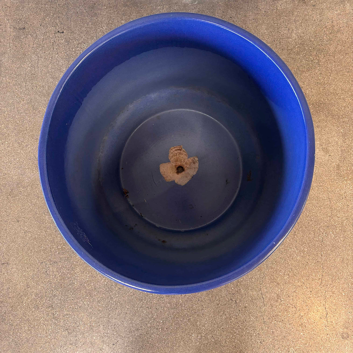 Mid Century Large Blue Glazed Pot