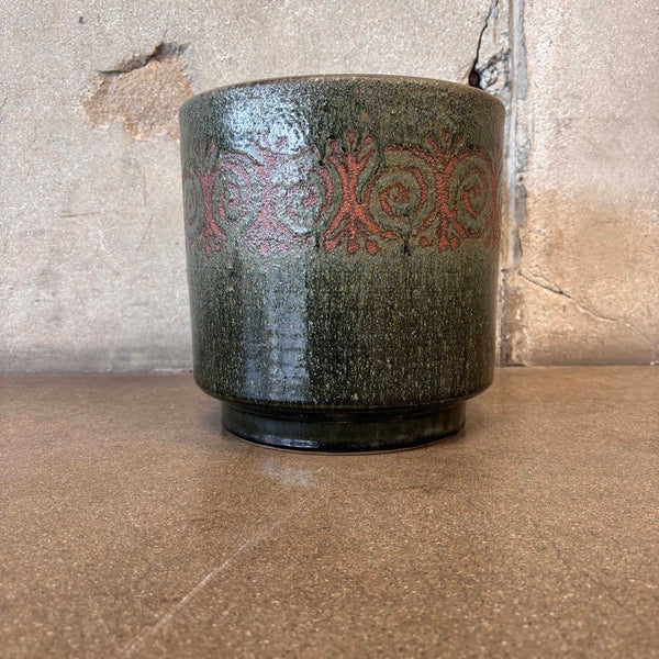 Mid Century Green Pot
