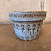 Mid Century Small Blue Thumb Pot
