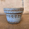 Mid Century Small Blue Thumb Pot