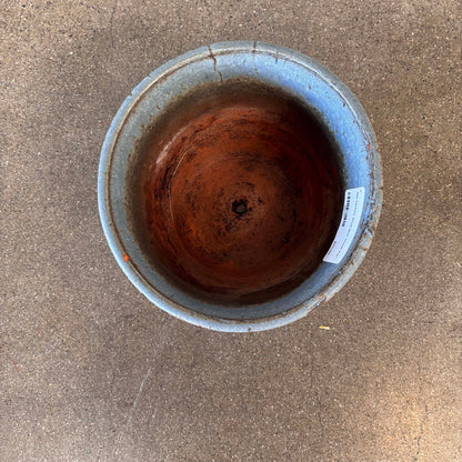 Mid Century Small Blue Thumb Pot