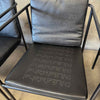Set of Four Vintage Black Leather Brenda Armchair By Antonio For Flexform