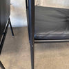 Set of Four Vintage Black Leather Brenda Armchair By Antonio For Flexform