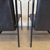 Set of Four Vintage Black Leather Brenda Armchair By Antonio For Flexform