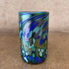 Set of Six Vintage Hand Blown Jim Bush 1993 Iridescent Art Glasses - Signed