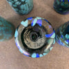 Set of Six Vintage Hand Blown Jim Bush 1993 Iridescent Art Glasses - Signed