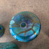Set of Six Vintage Hand Blown Jim Bush 1993 Iridescent Art Glasses - Signed