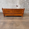 Monterey Furniture Floral Painted Sofa - Smoky Maple Finish