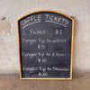 Vintage Raffle Ticket Sign