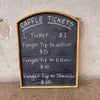 Vintage Raffle Ticket Sign