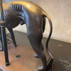 Vintage Bronze Greyhound Lamp Cottage Core French Country