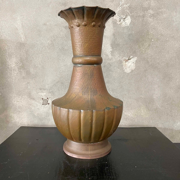Vintage Hand Hammered Copper Vase