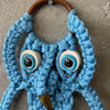 1960's Macrame Owl Towel Holder