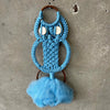 1960's Macrame Owl Towel Holder