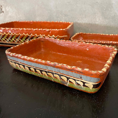 1950's Mexican Barro Platter Set