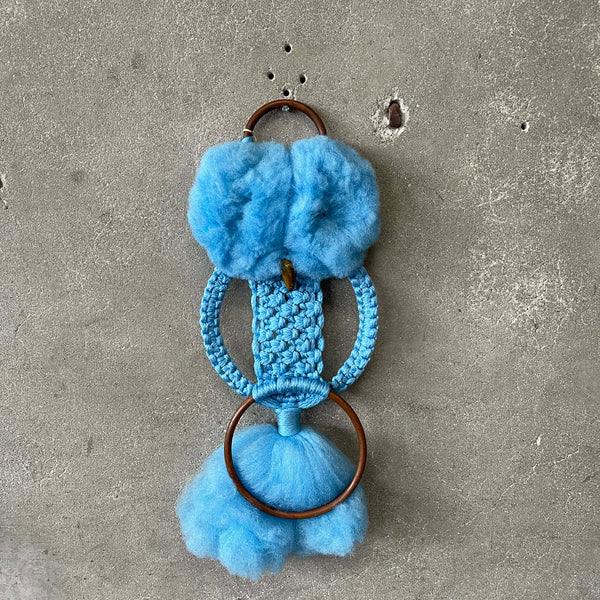 1960's Macrame Owl Towel Holder