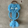1960's Macrame Owl Towel Holder