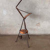 Monterey Furniture Iron & Leather Floor Lamp