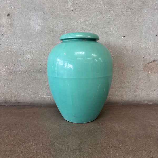Bauer Pottery Large Oil Jar #100 In Jade Green
