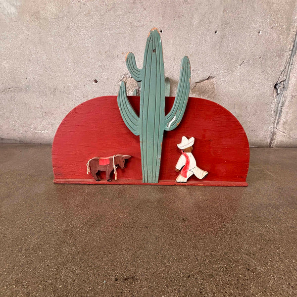 Vintage Folk Art Mexicana Magazine Holder