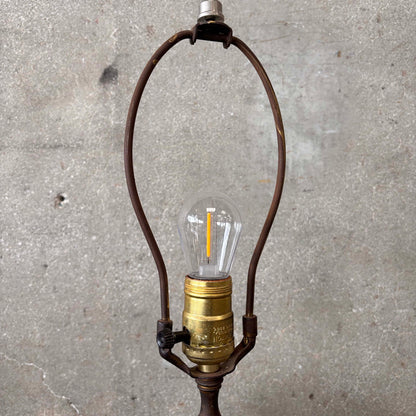 1920's Hand Painted Bauer Era Lamp