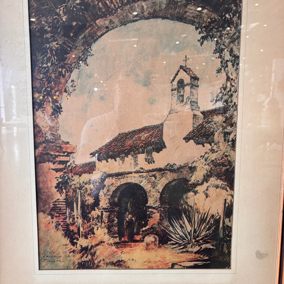 Signed Mission Art By Charles H. Owens