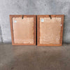 Pair of Mexican Crackle Painting - Style of A. Ruelle
