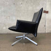 Knoll Pilot Leather Low Back Arm Chair