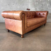 Brown Leather Chesterfield Sofa