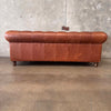 Brown Leather Chesterfield Sofa