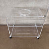 Lucite Cart With Lazy Susan