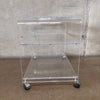 Lucite Cart With Lazy Susan
