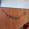 Mid Century Modern Walnut & Glass Hutch Cabinet With Light