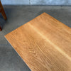 Handmade Solid Oak Side Tables, Circa 1940
