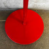 Vintage Red Gooseneck Floor Lamp