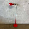 Vintage Red Gooseneck Floor Lamp