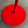 Vintage Red Gooseneck Floor Lamp