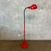 Vintage Red Gooseneck Floor Lamp