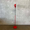 Vintage Red Gooseneck Floor Lamp
