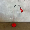 Vintage Red Gooseneck Floor Lamp