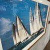 On the Rail Framed Poster - SORC Regatta 1997 Miami
