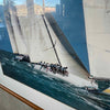 On the Rail Framed Poster - SORC Regatta 1997 Miami