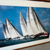 On the Rail Framed Poster - SORC Regatta 1997 Miami