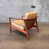 Vintage Folke Ohlsson By Dux Teak Lounge Chair - With Refinished Frame