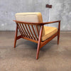 Vintage Folke Ohlsson By Dux Teak Lounge Chair - With Refinished Frame