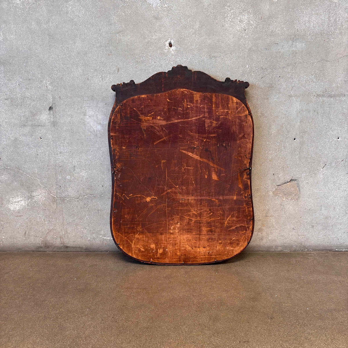 Antique French Mirror w/ Solid Mahogany Frame, Circa 1930s